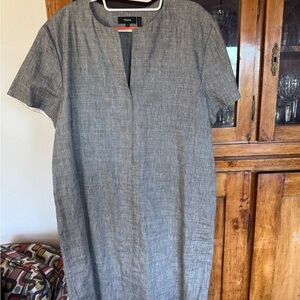 Theory linen shirt dress sz XL $325 NWT